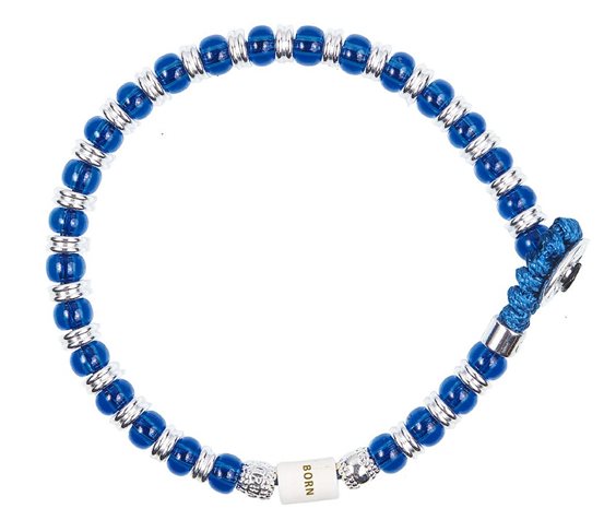 Bracciale Gerba Uomo Born in Acciaio Pietre dure BORN 27 - BORN 27